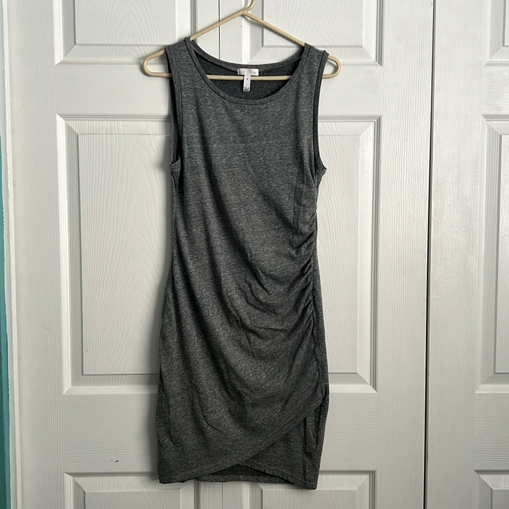 Leith heathered grey, sleeveless dress